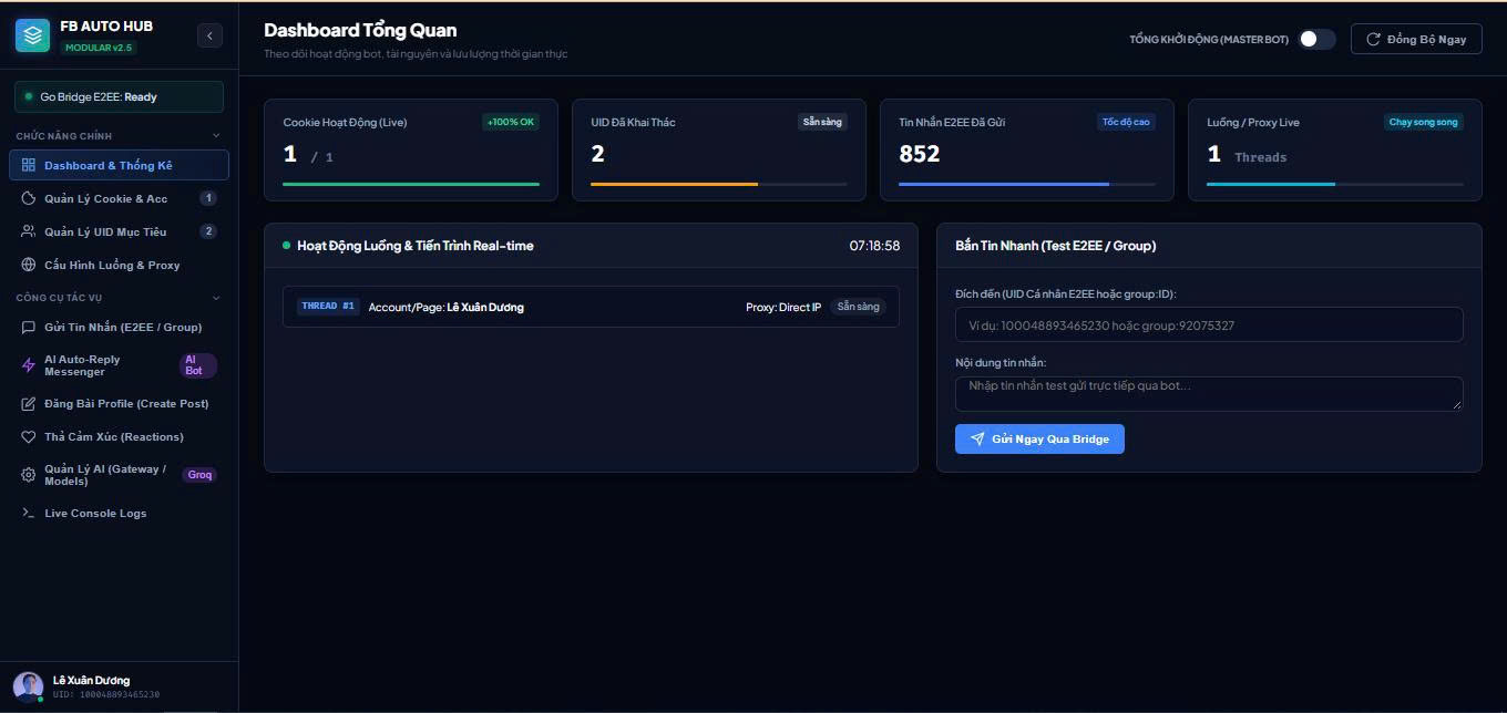 FB Automation Suite Pro – Hệ Thống Tự Động Hóa & Nuôi Tài Khoản Facebook Tích Hợp AI